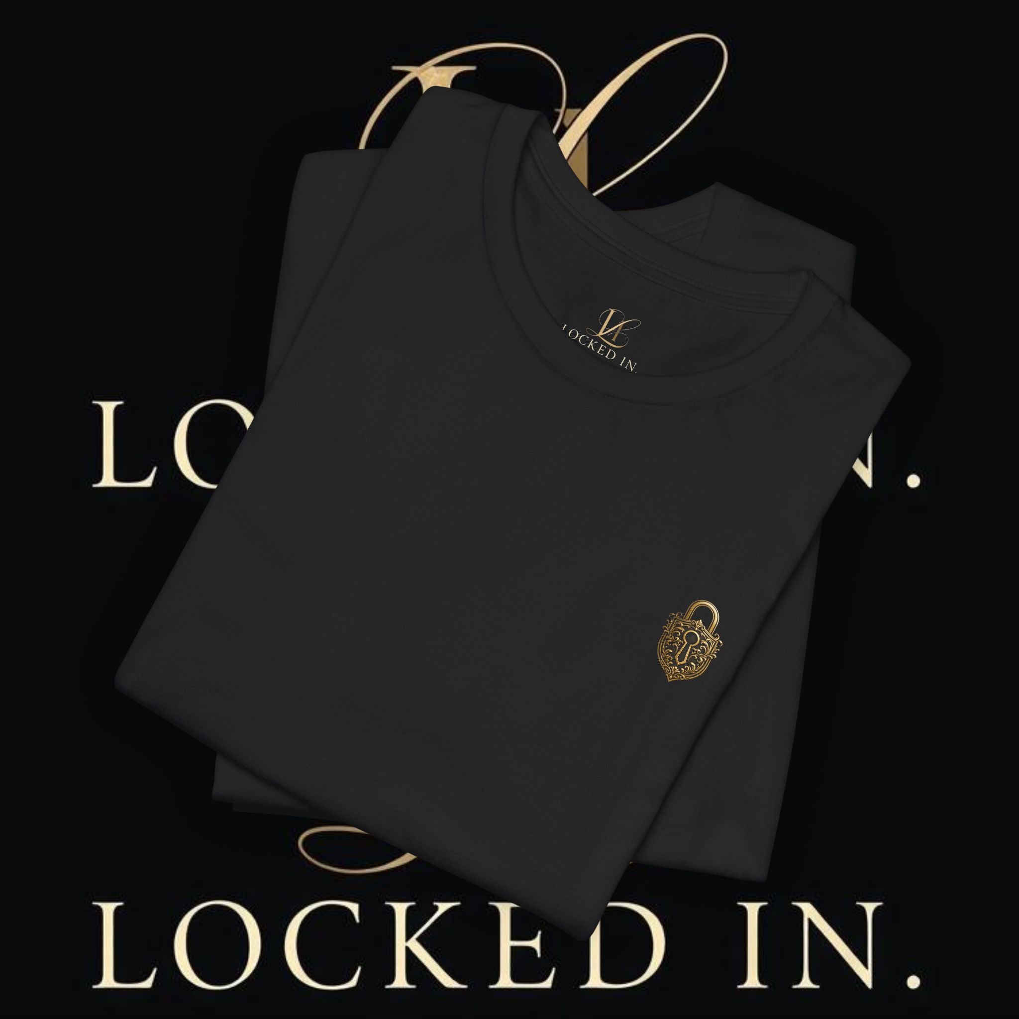 Locked In Crest T-shirt featuring retro soccer design and championship season graphics, perfect for supporters and fans.