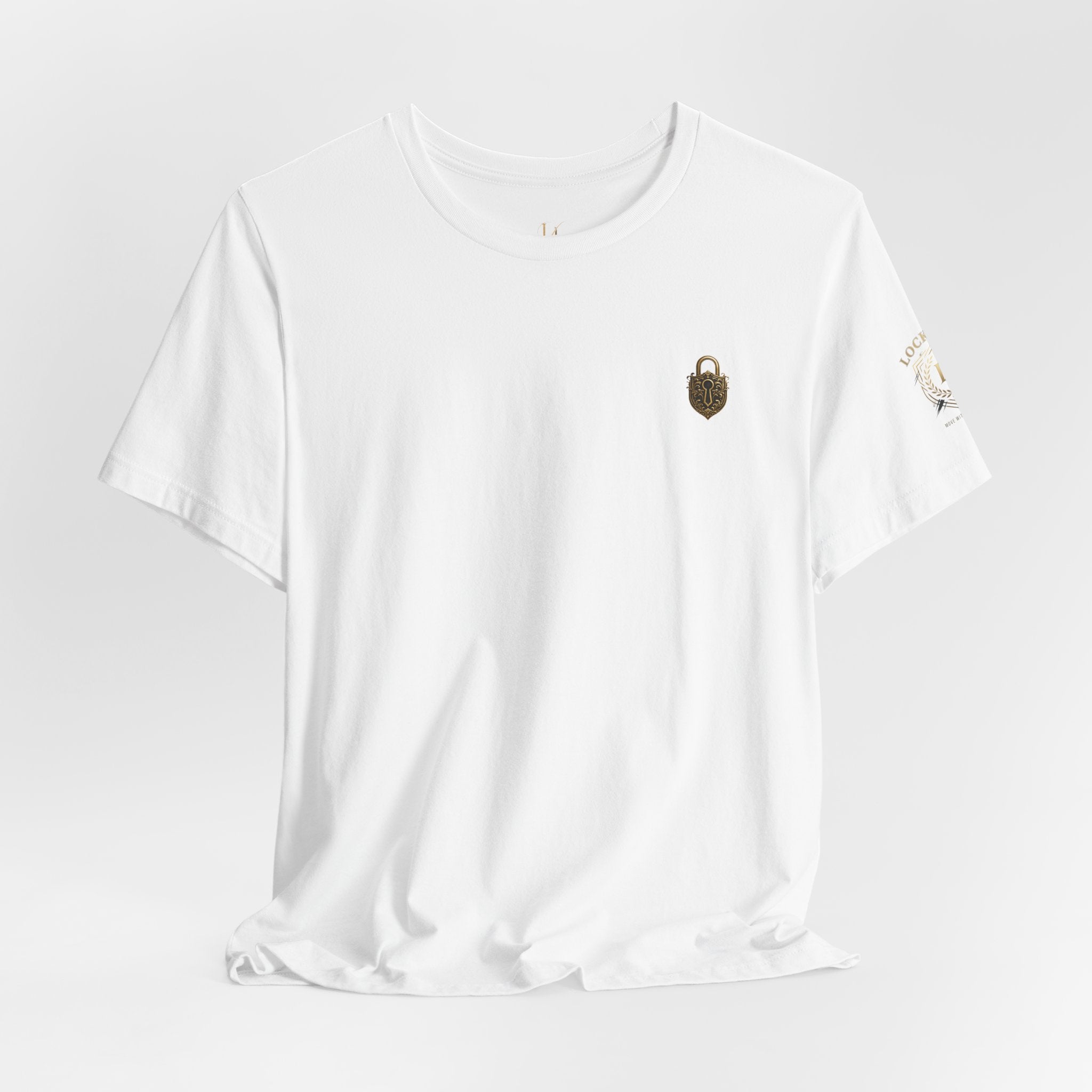 Locked In Crest T-shirt from Printify featuring retro soccer design and championship season supporters graphic.