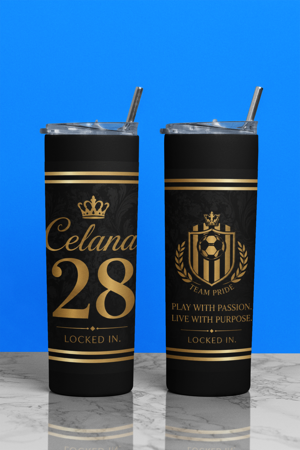 Personalized Team 20oz Stainless Steel Tumbler — Custom Team Tumblers