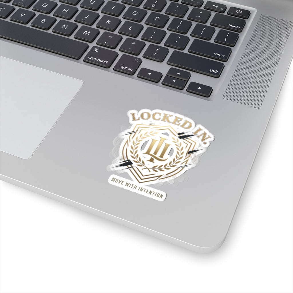 Retro soccer Locked In Laurel Crest sticker from Printify featuring a championship season design on paper.