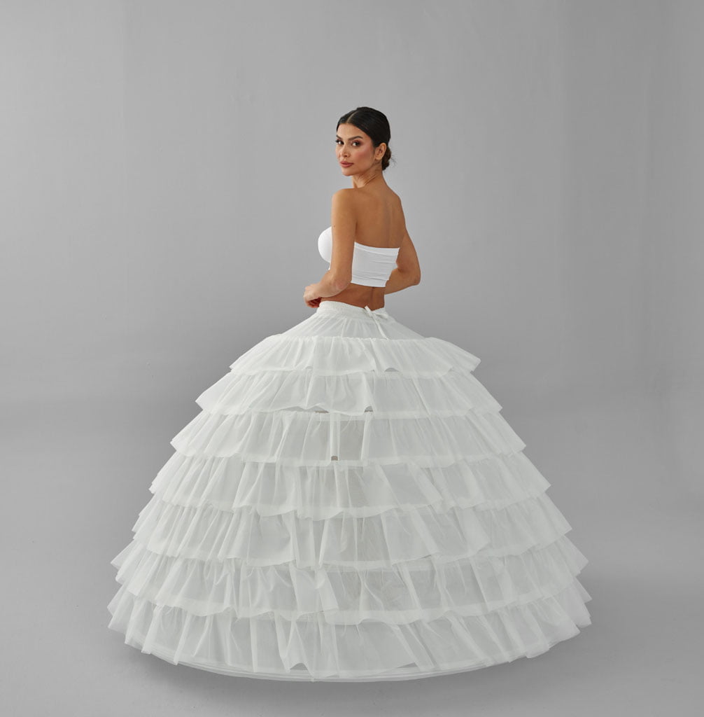 Bridal Port simple wedding ball gown crinoline petticoat skirt showcasing layered tulle fabric and full silhouette for formal dresses