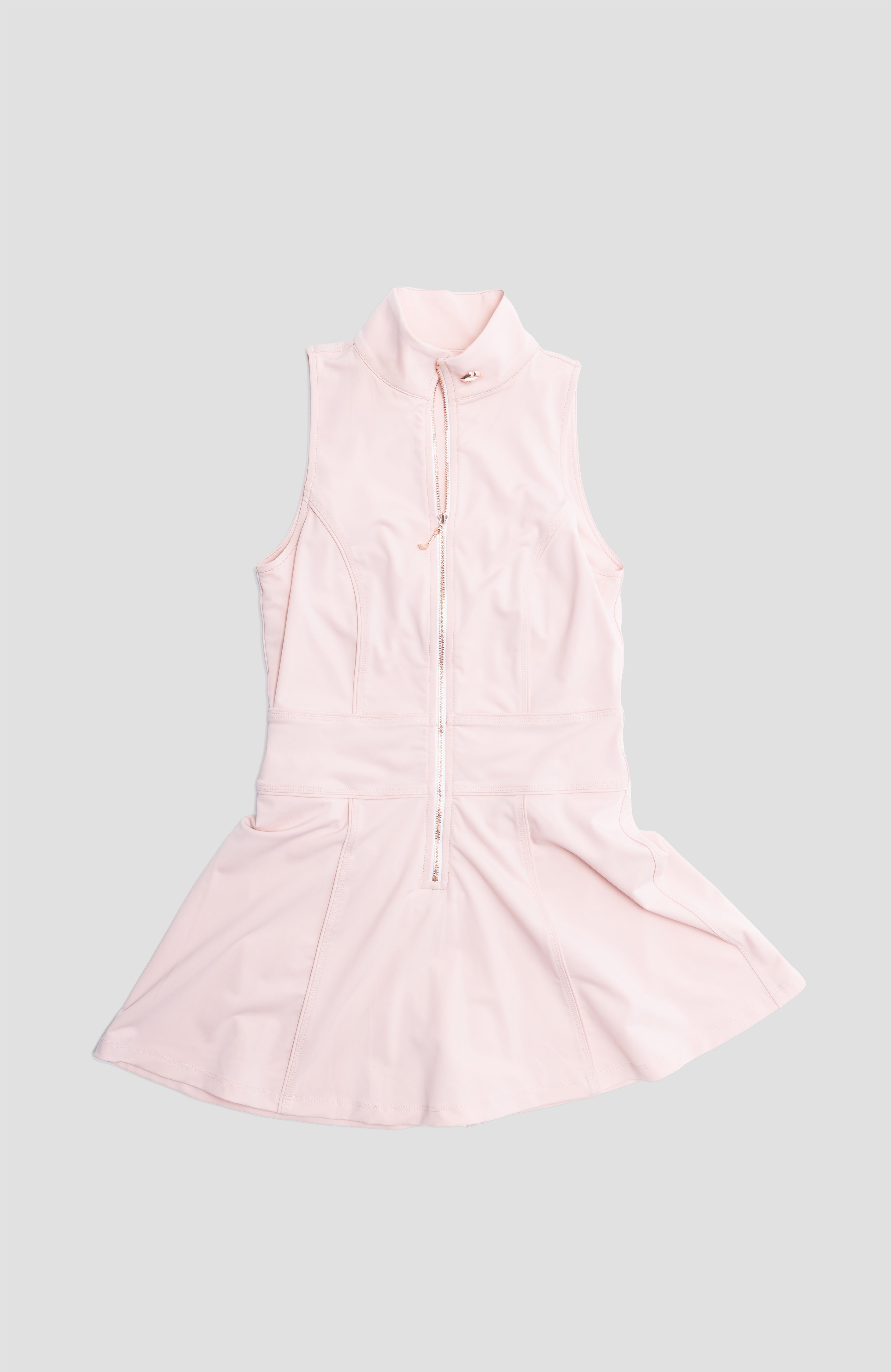 Pink ForeplayWomen’s Golf Dress by ForeplayGolf, stylish sleeveless golf dress with a fitted silhouette and sporty design.