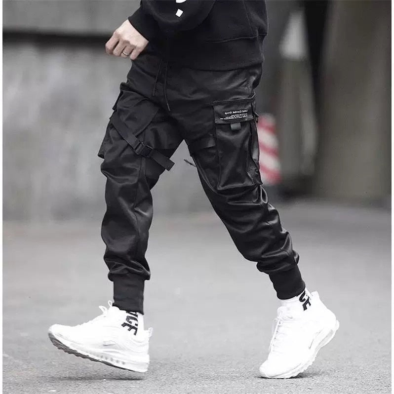 Matte black joggers by Niepce, sweatpants style with a sleek, modern design and comfortable fit, shown in a product image.